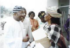 Sen. Dr. Jacob Tilley-Gyado & Amb. Sarah Jibril at Abuja 2001